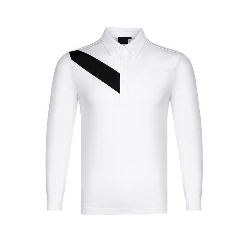 Golf shirts 2021 men's spring fashion long sleeve 95% polyester 5% spandex blank golf polo shirts for promotion - Surprise store