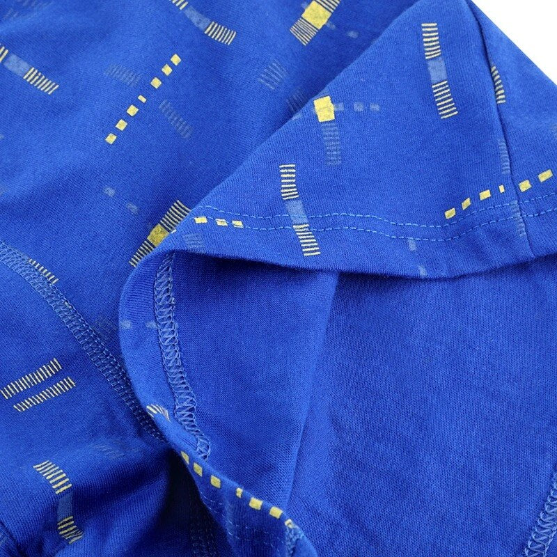 5Pcs/Lot Men'S Underwear Printed Shorts Cotton Comfortable Breathable Middle-Aged Men'S Loose Large Size Boxer Pants