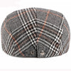 HT2836 Autumn Winter Hat Men Women Wool Beret Vintage Plaid Ivy Newsboy Flat Cap Retro Mens Berets Artist Painter Male Beret Hat
