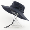 CAMOLAND Waterproof Bucket Hat For Men Summer UPF50+ Sun Hat Women Wide Brim Panama Beach Hats Outdoor Hiking Fishing Boonie Cap