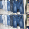 2021 Big Size Summer New Men Business Denim Shorts Fashion Casual Stretch Slim Blue Thin Short Jeans Male