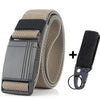 New Elastic Belt For Men Slide Metal Magnetic Buckle Adjustable Male Trousers Belts Military Combat Tactical Belts High Quality