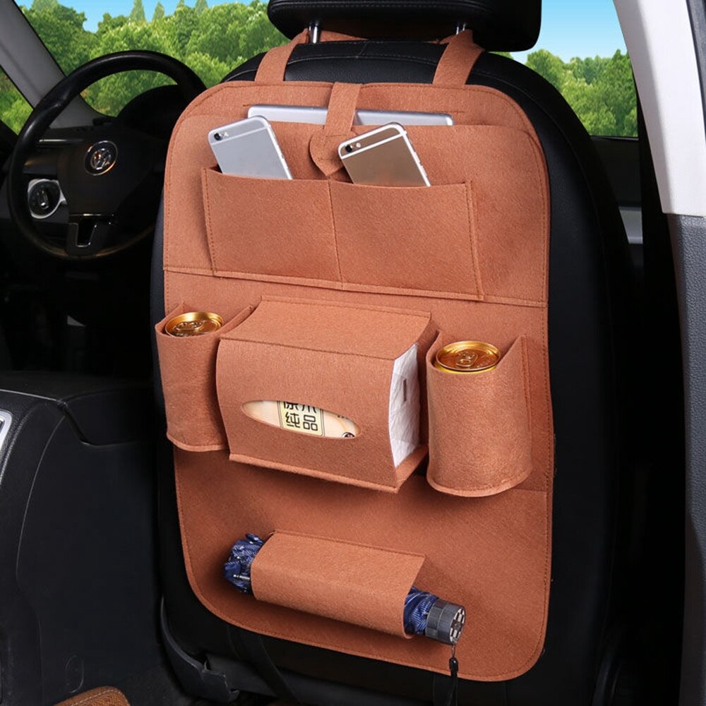IKSNAIL Car Rear Seat Back Storage Bag Universal Backseat Holder Pocket Organizer Car-styling Protector Car Accessories Supplies