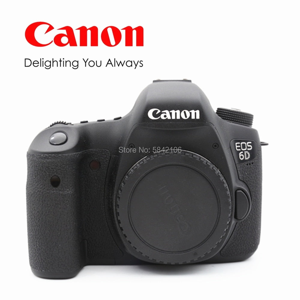 Canon 6D Full Frame DSLR Camera -20.2MP - Video - Wi-Fi canon 24-105 lens
