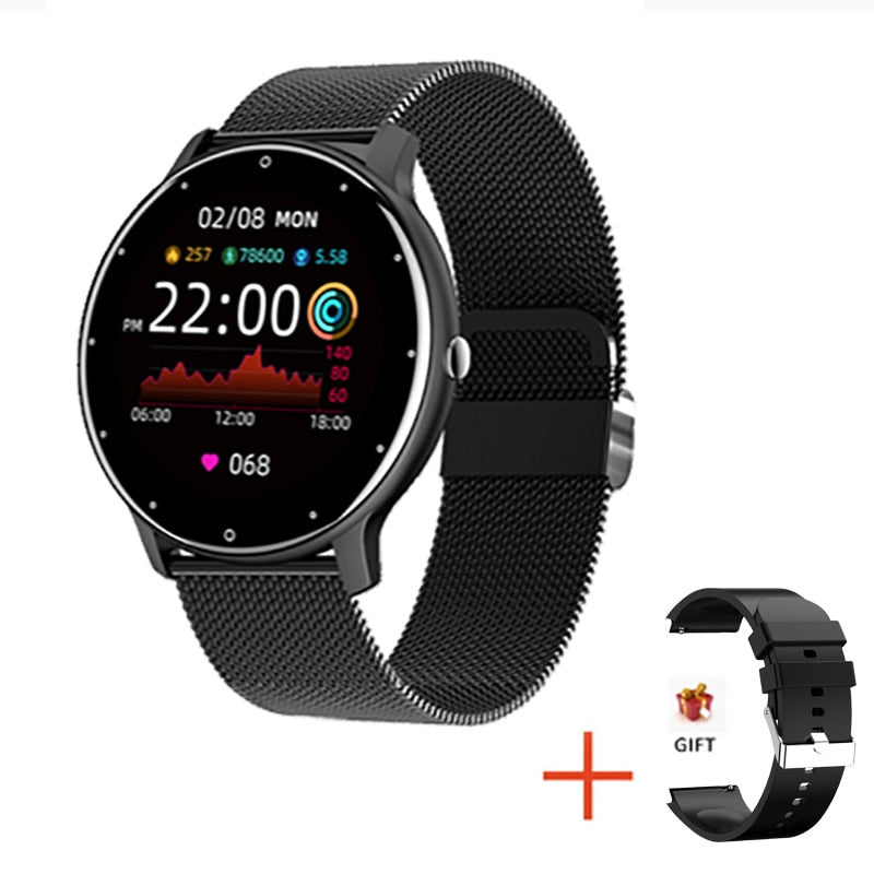 LIGE 2021 New Women Smart Watch Men Real-Time Activity Tracker Heart Rate Monitor Sports Ladies Smart Watch Men For Android IOS