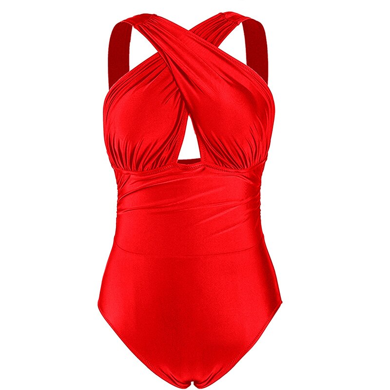 Swimsuit ladies large size one-piece sexy push high bra beach swimsuit Brazil print swimming bikini set Tankini swimsuit Brazili