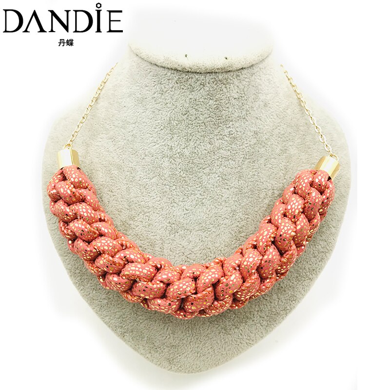 Dandie Fashionable cotton rope necklace, simple female accessories