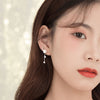 Foxanry Prevent Allergy 925 Sterling Silver Stud Earrings for Women New Trendy Elegant Flowers Tassel Party Jewelry Wholesale