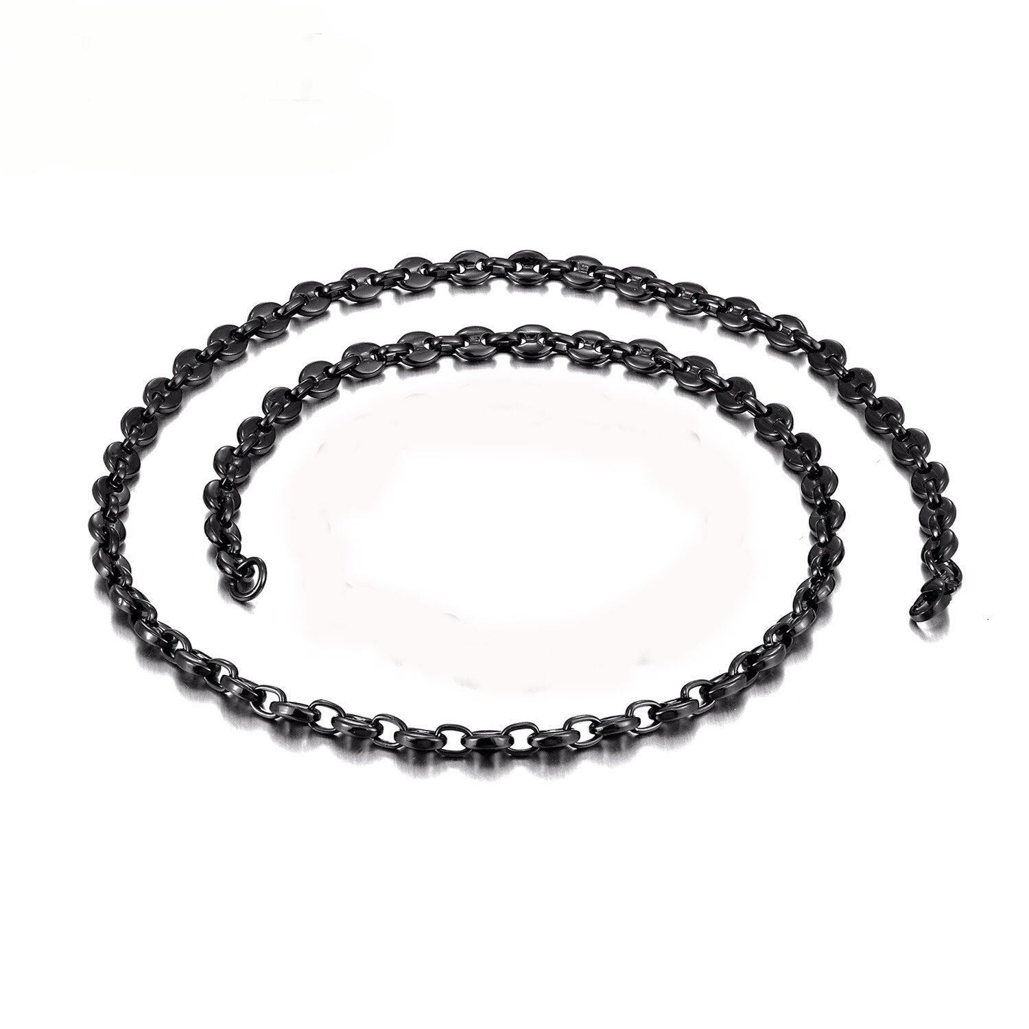 Coffee Beans Chains Necklaces Bracelets Set Stainless Steel Jewelry For Men Women 6MM 8MM 11MM 13MM Hiphop Statement USENSET