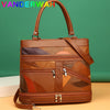 Luxury Sheepskin Bags for Women 2021 Fashion Patchwork Handbags Ladies Genuine Leather Shoulder Crossbody Bag High Quality Sac