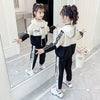Girl Children's Active Clothing Set 2021 New Spring Fall Tracksuit Fashion Sports Leisure Two-piece Suit Toddler Kids Clothes