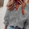 3XL Summer Short Sleeve Printed Blouse Shirt Women Sexy Ruffle V-Neck Shirts Pullover Elegant Office Lady Blusa Tops Streetwear - Surprise store