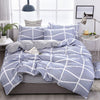 Classic Black White Grid Bedding Set Fashion Polka Dot Double Bed Linens Cover Set Quilt Pillowcase Shinging Star Pattern