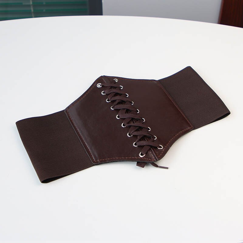 Super Wide Waist Belt for Women PU Leather Slimming Body Ladies Dress Belt Elastic White Black Corset Belt Female Waistband