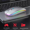 Wireless Mouse RGB Bluetooth Computer Mouse Silent Rechargeable Ergonomic Mause With LED Backlit USB Optical Mice For PC Laptop