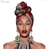 2020 fashion african headwraps+earings 2 piece sets for women bazin riche african head scarf pure cotton