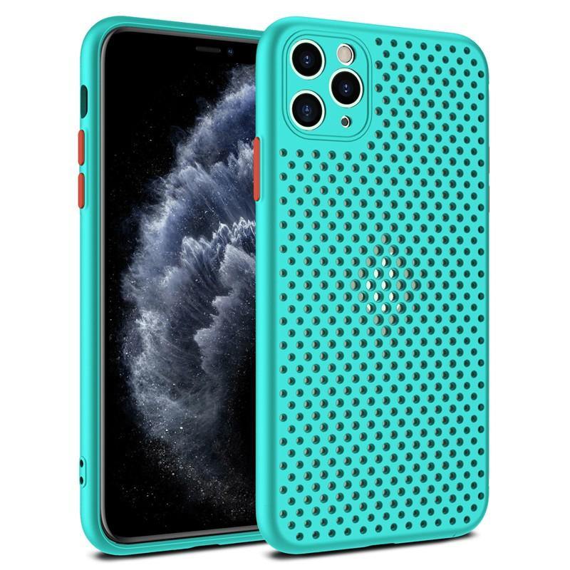 Hollow Cooling  Phone Case Back Cover For iPhone 11 Pro Max Breathable Soft Case For iPhone X XS Max XR SE2 9 8 7 6 6S Plus Case - Surprise store