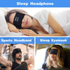 Wireless Bluetooth 5.0 Music Headband Sleep Headphones MIC Hat Man Women Hands-free Sleeping Sports Earphone for Side Sleepers