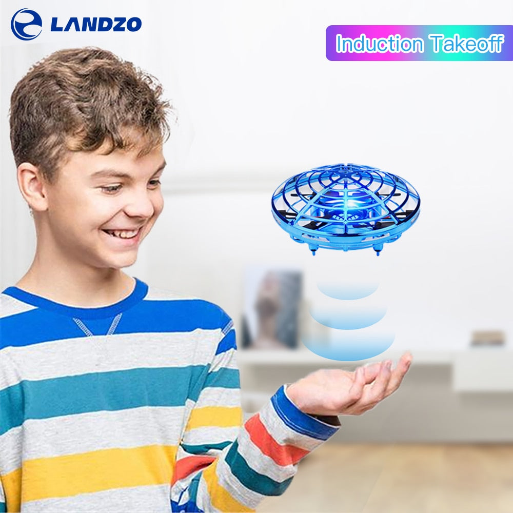 Fly Helicopter UFO Drone Toys Infraed Hand Sensing Induction RC Aircraft Upgrade Quadcopter for Children Adult Mini Flying Ball