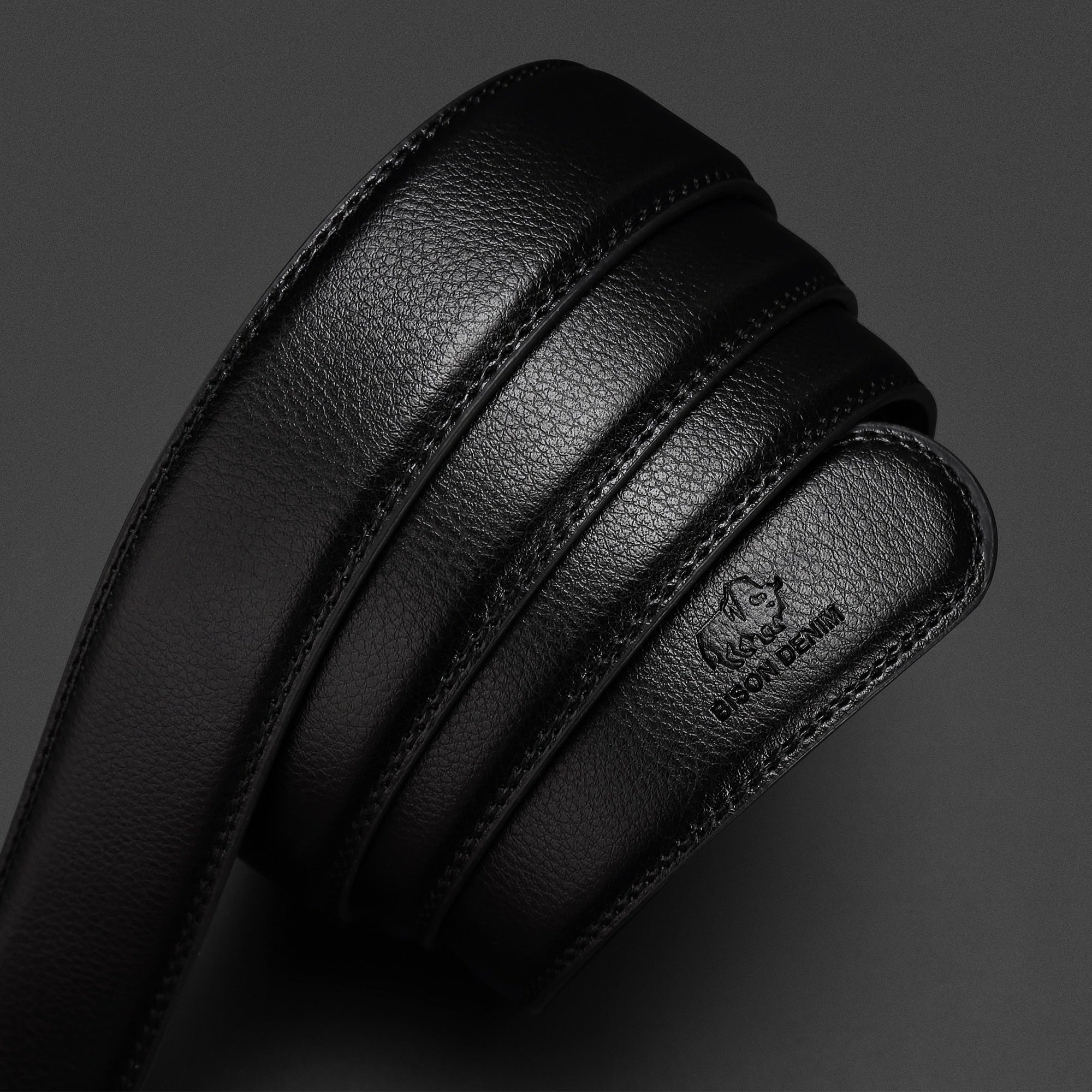 BISON DENIM Genuine Leather Automatic Men Belt Luxury Strap Belt for Men Designer Belts
