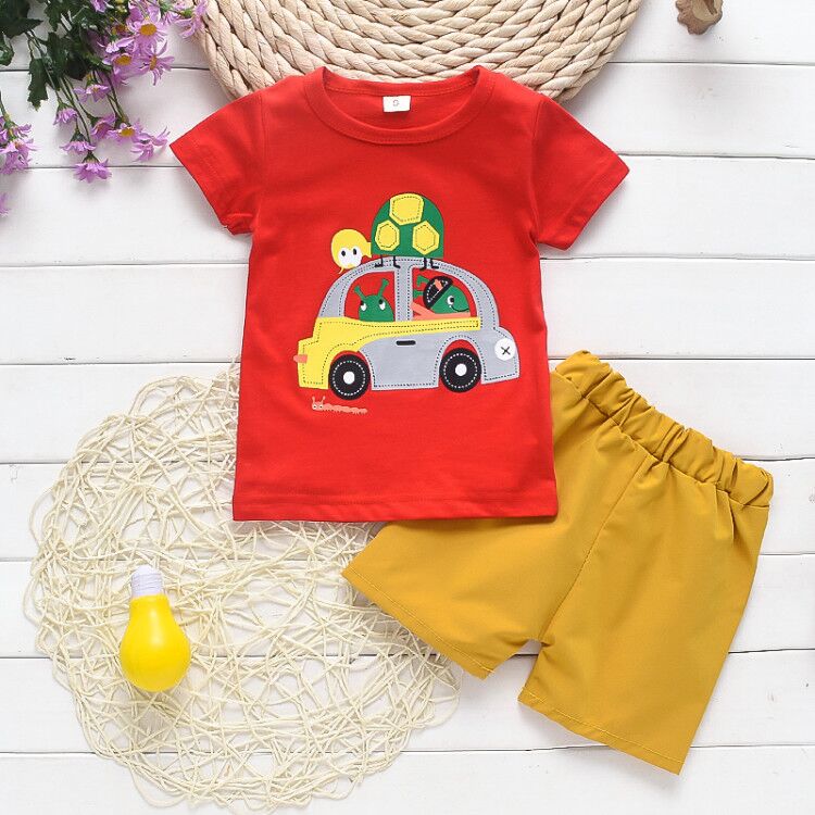 Baby boys clothes sets summer newborn cotton tops+shorts 2pcs tracksuits for bebe boys infant wedding clothing toddler outfits