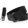 Military Equipment Belt Men Elastic Nylon Tactical Belts For Jeans Pants Solid Strap Canvas Double Ring Metal Buckle Waist Belt