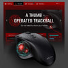 Jelly Comb Bluetooth Trackball Mouse Rechargeable 2.4G USB Wireless & Bluetooth Ergonomic Mice for Laptop Tablet PC Mac Android