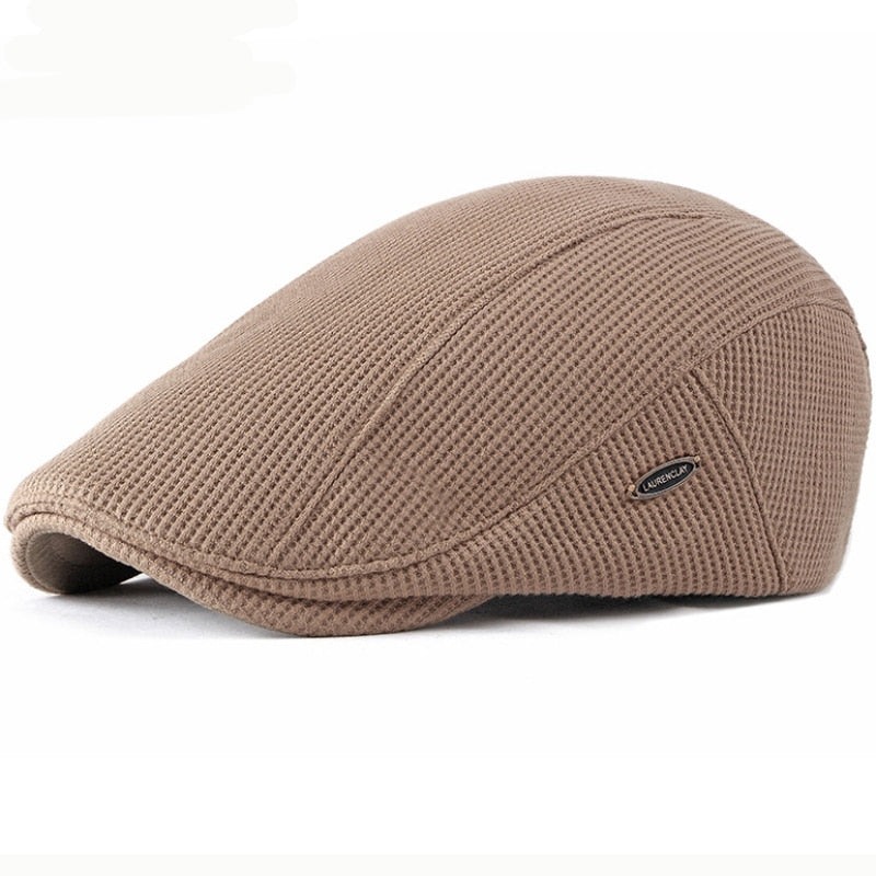 HT2646 Beret Cap New Autumn Winter Hat Caps for Men Women Adjustable Ivy Newsboy Flat Cap High Quality Solid Knitted Hat Berets