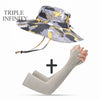 New Fashion Sun Hat Male Sunshade Summer Outdoor Fishing Sun-proof Breathable Foldable Big Wide Brim Men's Panama Hat Bucket Hat