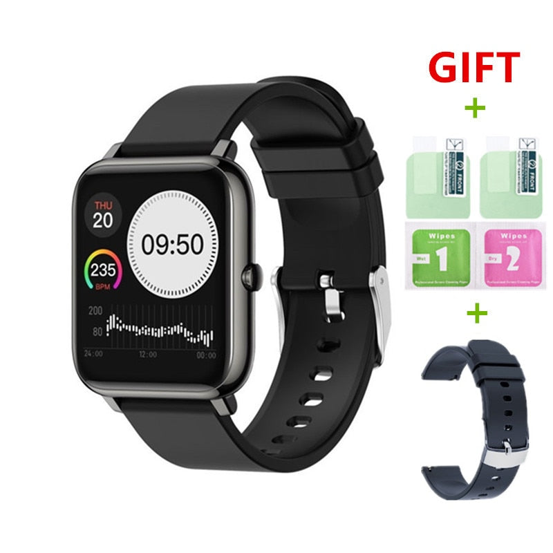 2021 Smart Watch Men Women Waterproof Fitness Sports Watch Heart Rate Tracker Call/SMS Reminder Bluetooth Smartwatch Android iOS