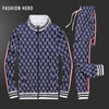 2021 spring and autumn new men's leisure suit, European and American style, the same fashion, handsome and sports zipper suit