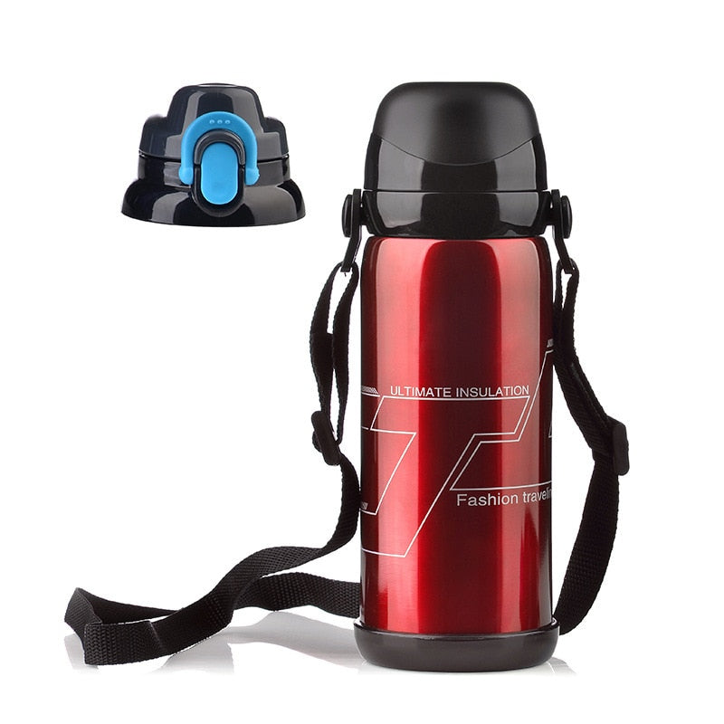 800ML Thermos Stainless Steel Insulation pot Portable Travel Kettle Tea vacuum bottle Outdoor Sports Vacuum flask Hot Water Cup