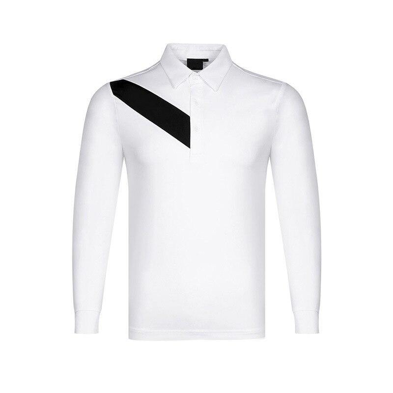 Golf shirts 2021 men's spring fashion long sleeve 95% polyester 5% spandex blank golf polo shirts for promotion - Surprise store