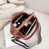 HISUELY Hot Sale New Women PU Leather Handbags Fashion Designer Black Bucket Vintage Shoulder Bags Messenger Bag High Quality