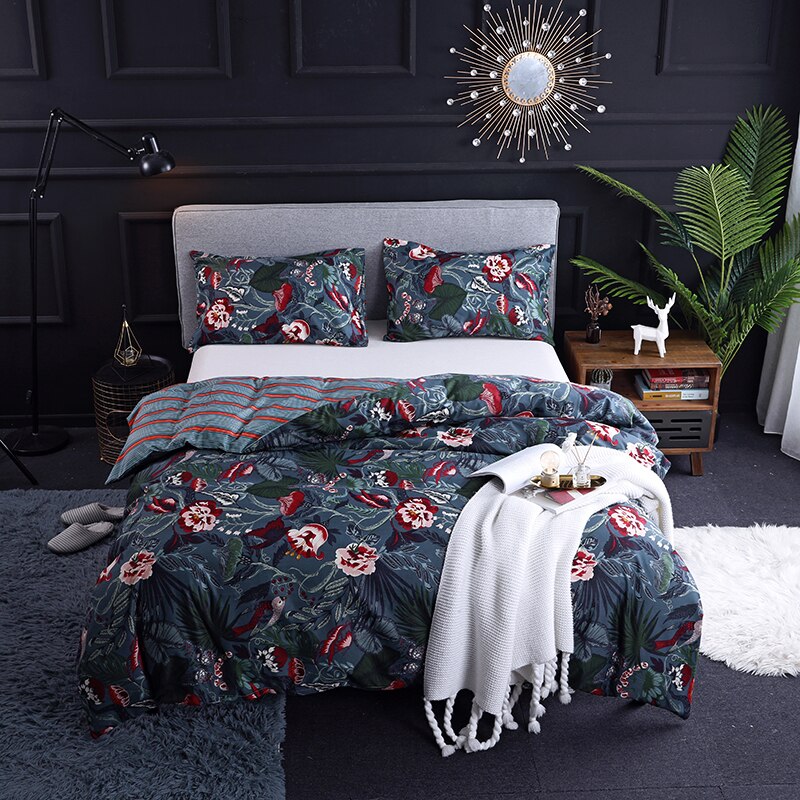 Nordic Style Bedding Set Duvet Cover Pillowcases 3 Pieces Microfiber 150×200 240x220 for Bedroom