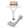 UPF 50+ Summer Hats Men Sun Protector UV-proof Breathable Bucket Hat Large Wide Brim Hiking Outdoor Fishing Beach Cap Cowboy New