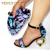 New Arrival African Shoes and Bags Matching Set Decorated with Appliques Nigerian Shoes and Matching Bag Shoes and Bags To Match