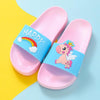 New Summer Cartoon Unicorn Kids Slippers Home and Outdoor Child Boy Girl Sandals Soft Soles Non-slip