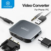 HAGIBIS HDMI VGA HD Adapter PC Video Converter Audio Adapter Mobile phone/Laptop connected to TV For iPhone XS 8 iPad Android - Surprise store