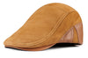 New Fashion Autumn Winter Berets Caps For Men Casual Real Leather Peaked Caps Retro Berets Hats Dad Hat Sheepskin Casquette Cap