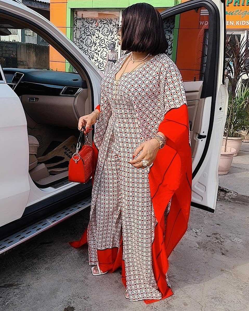 2 Piece Set Women Africa Clothes 2021 African Dashiki New Fashion Two Piece Suit Long Tops + Wide Pants Party Plus Size For Lady