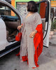 2 Piece Set Women Africa Clothes 2021 African Dashiki New Fashion Two Piece Suit Long Tops + Wide Pants Party Plus Size For Lady