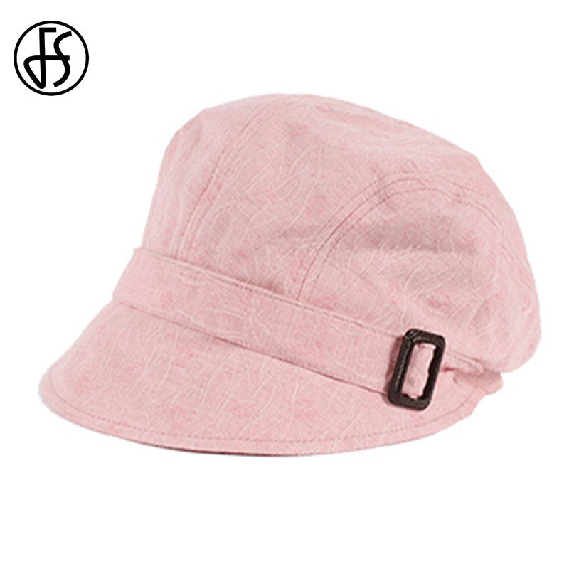 FS Fashion Cotton Sun Hat For Women Summer Outdoor Foldable Beach Hats Blue Pink Dark Gray Wide Brim Casual Visor Caps Femme
