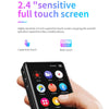 X62 MP3 Player Bluetooth 5.0 Metal Touch Screen 2.4 Inch Built-in Speaker 16GB with E-Book FM Radio Voice Recording Video Player