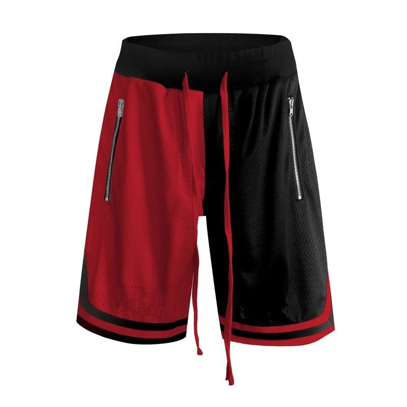 Mens Joggers Shorts Men Summer Gyms Quick Dry Short Pants Mesh Hip Hop Streetwear Male Bottoms Fitness Bodybuilding Men Shorts