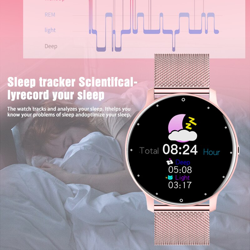 LIGE 2021 New Women Smart Watch Men Real-Time Activity Tracker Heart Rate Monitor Sports Ladies Smart Watch Men For Android IOS