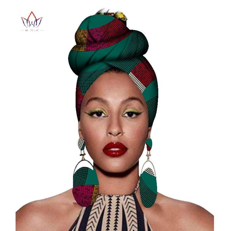 African Headtie Print Headwrap Ankara Wax Fabric 100% Pure Cotton Scarf Kente Scarves Dashiki Printing For Women Lady New Wyb56 - Surprise store