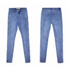 Side Eyelets High Waist Jeans Hollow Out Boyfriend Jeans For Women Skinny High Street Jeans Blue Black Denim Pencil Pants