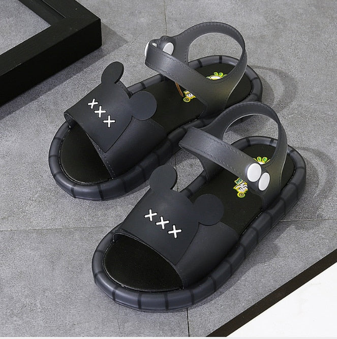2021 NEW Boy Children LED Kids Baby Girl Light Up Luminous Sandals With Light Slippers Outdoor Shoes in Summer Bear Design