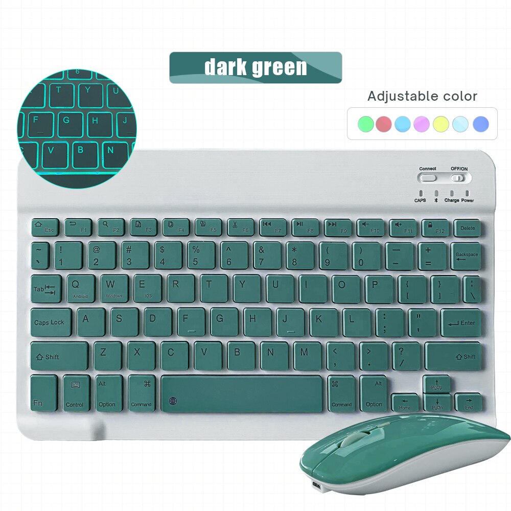 Wireless Bluetooth keyboard mouse for iPad 9.7 10.2 air 4 pro 11 for laptop bluetooth keyboard notebook for tablet samsung xiaom